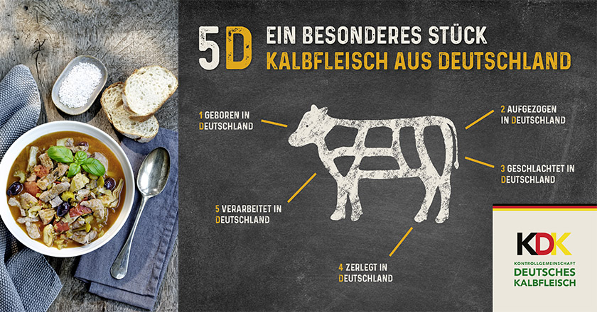 Kalbfleisch 5D KDK Geschnetzeltes